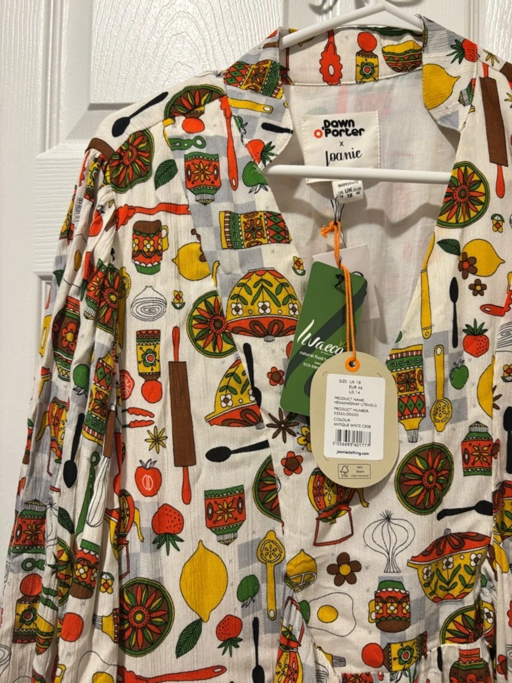NWT Dawn Porter x Joanie Kitchen Print Maxi - Picture 2 of 3
